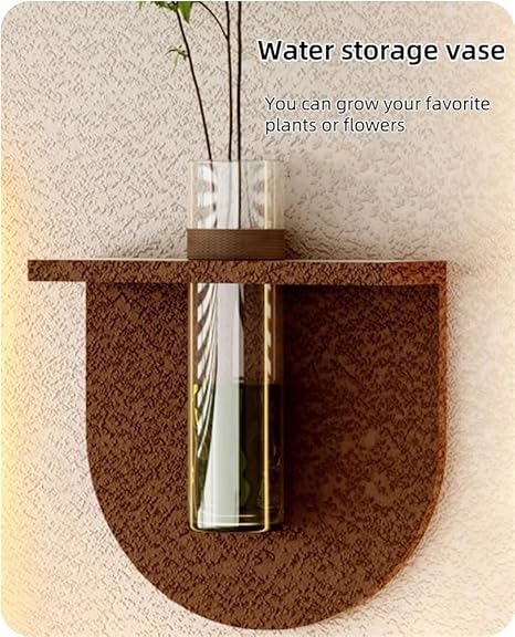 ✨Modern Home 3D Wall Decor with Glass Vase🌷, hydroponic plants Wall-Painting Lamp, Suitable for Bedroom, Living Room, Hotel🌻
